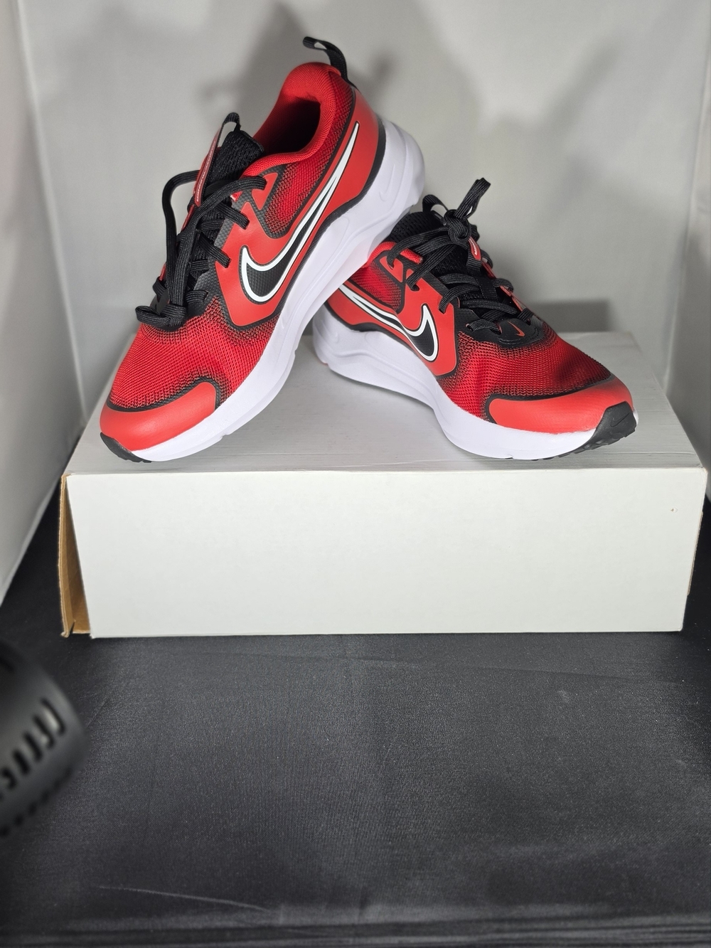 Nike Kids' Red and Black Lightweight Running Shoes